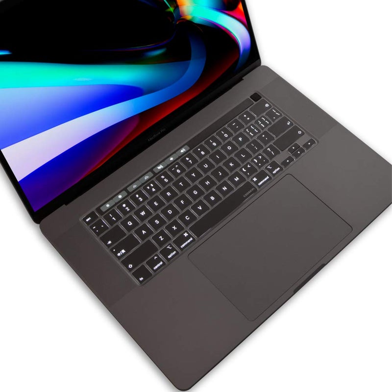 COOSKIN Ultra Thin Keyboard Cover Skin for MacBook Pro 16 inch with Touch Bar Touch ID A2141 and MacBook Pro 13 inch A2338 A2251 A2289 Keyboard Protector - Image 2